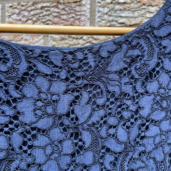 Blue Lace Bodycon Dress - Vintage - Picture 5 of 14